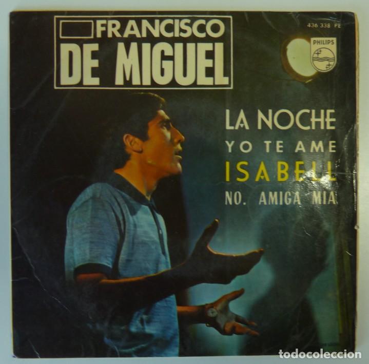 Discos de vinilo: FRANCISCO DE MIGUEL // LA NOCHE+3 // 1965 // EP - Foto 1