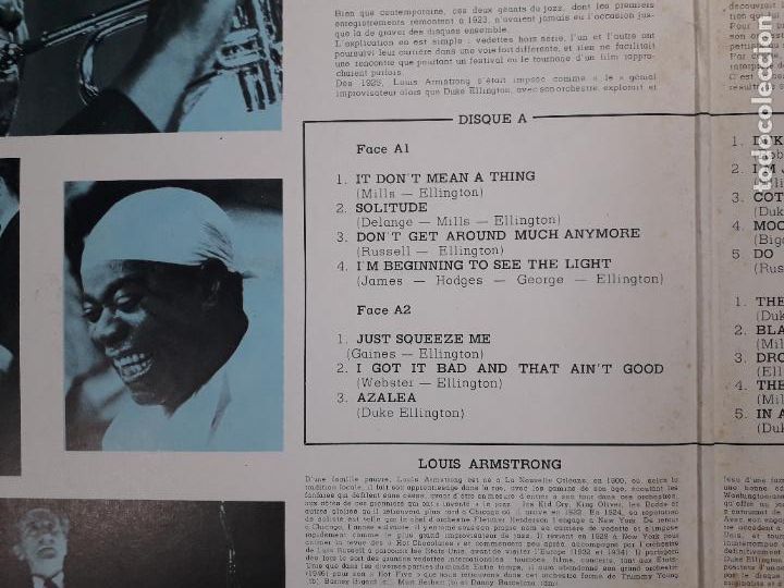 Discos de vinilo: Armstrong - Ellington - the great reunion - Foto 3