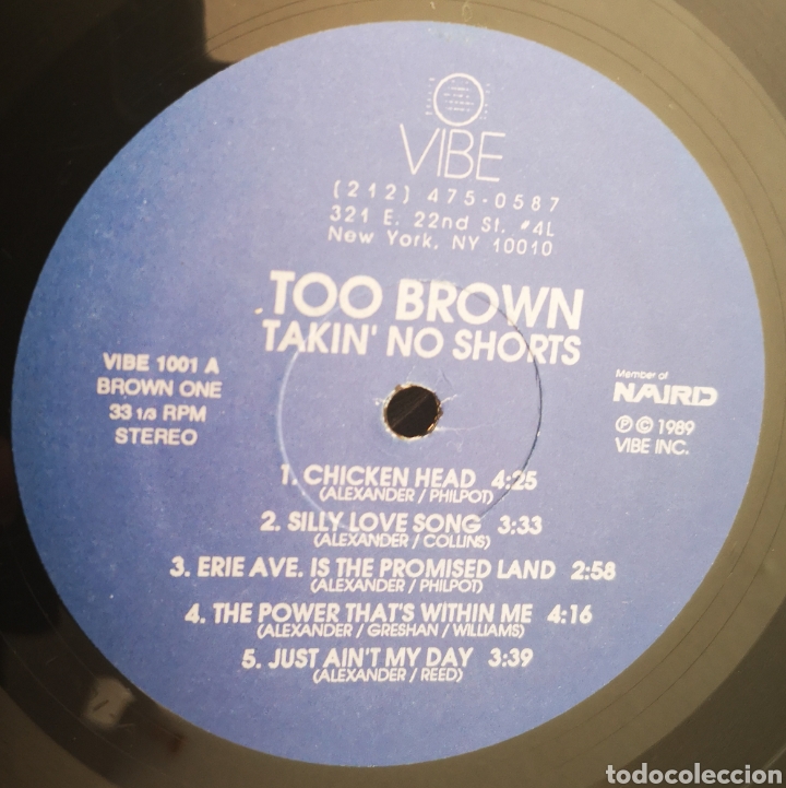 Discos de vinilo: TOO BROWN - TAKIN NO SHORTS - Foto 2