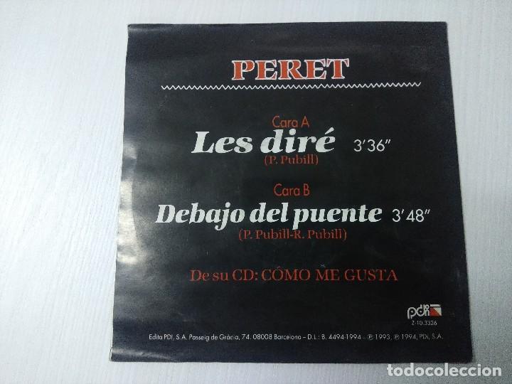 Discos de vinilo: PERET/LES DIRE/SINGLE PROMOCIONAL. - Foto 3