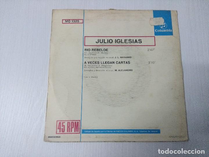 Discos de vinilo: JULIO IGLESIAS/RIO REBELDE/SINGLE. - Foto 3