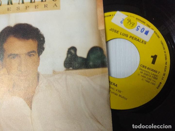 Discos de vinilo: JOSE LUIS PERALES/LA ESPERA/SINGLE PROMOCIONAL. - Foto 2