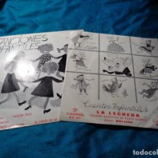 Discos de vinilo: CUENTOS INFANTILES / CANCIONES INFANTILES. LA LECHERA. COLUMBIA, 1964. Lote 311513183