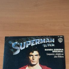 Discos de vinilo: VINYL 7” SINGLE SUPERMAN CHRISTOPHER REEVE , JOHN WILLIAMS SUPERMAN - EL FILM - B.S.O