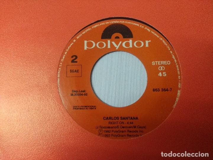 Discos de vinilo: SANTANA/RIGHT ON/SINGLE PROMOCIONAL. - Foto 2