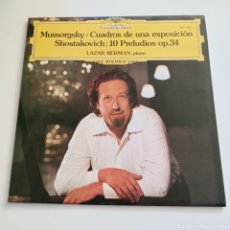 Discos de vinilo: MUSSORGSKY / SHOSTAKOVICH - LAZAR BERMAN - CUADROS DE UNA EXPOSICION 10 PRELUDIOS OP. 34. Lote 311551483