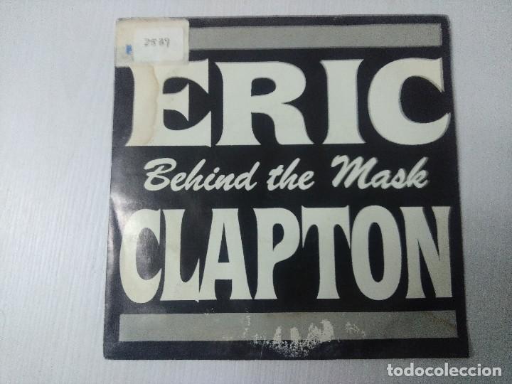Discos de vinilo: ERIC CLAPTON/BEHIND THE MASK/SINGLE PROMOCIONAL. - Foto 1