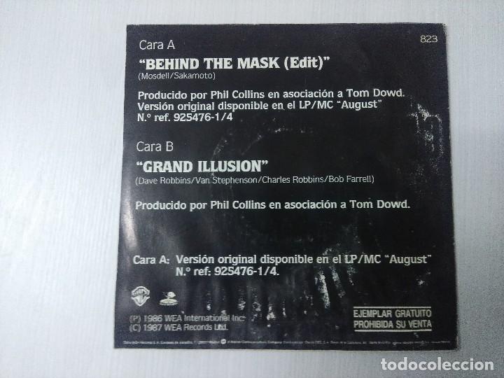 Discos de vinilo: ERIC CLAPTON/BEHIND THE MASK/SINGLE PROMOCIONAL. - Foto 3