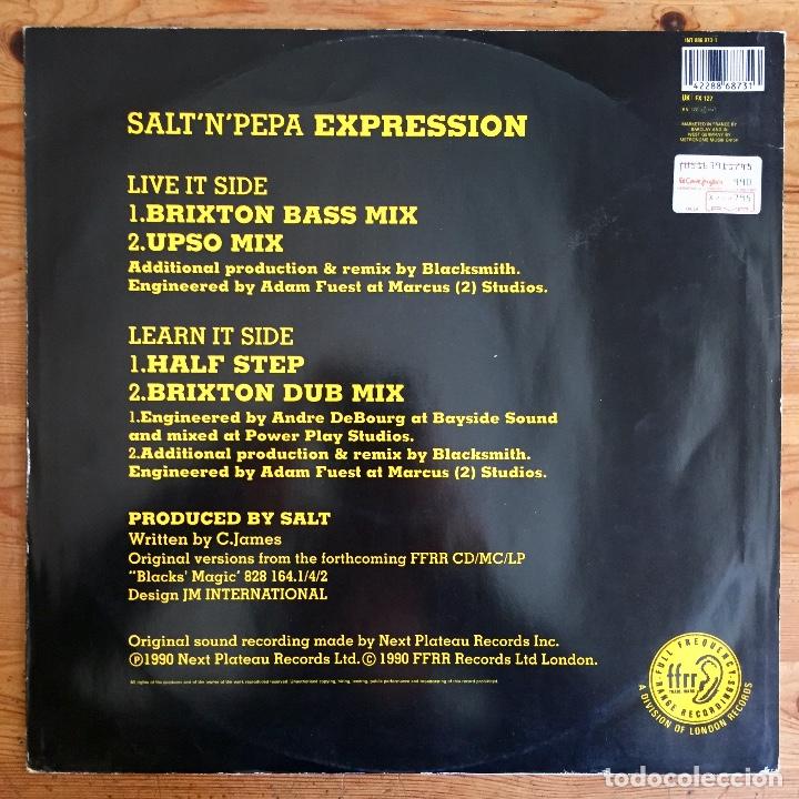 Discos de vinilo: SALT N PEPA : EXPRESSION [NEXT PLATEAU - DEU 1990] 12&rdquo; - Foto 2