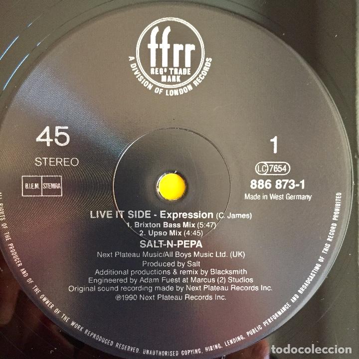 Discos de vinilo: SALT N PEPA : EXPRESSION [NEXT PLATEAU - DEU 1990] 12&rdquo; - Foto 3