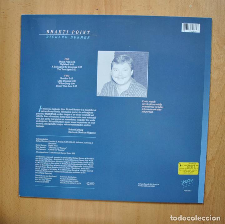 Discos de vinilo: RICHARD BURMER - BHAKTI POINT - LP - Foto 2