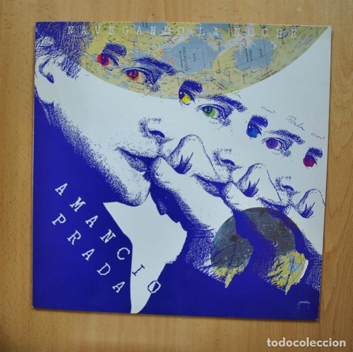Discos de vinilo: AMANCIO PRADA - NAVEGANDO LA NOCHE - LP - Foto 1