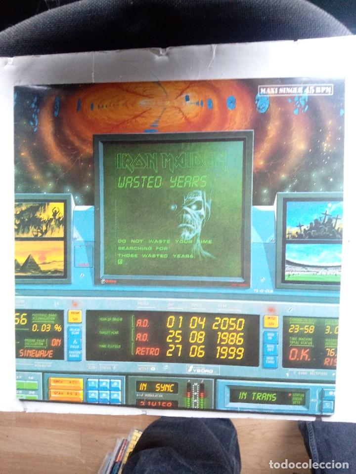Discos de vinilo: iron maiden wasted years 1986 maxi single - Foto 1