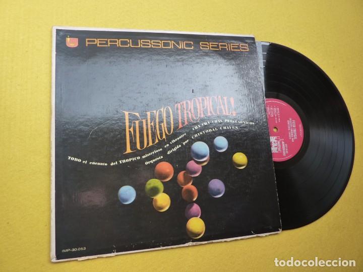 Disques de vinyle: LP CRISTOBAL CHAVES - Fuego Tropical - MEXICO - IMP.30.053 (VG/VG) 5