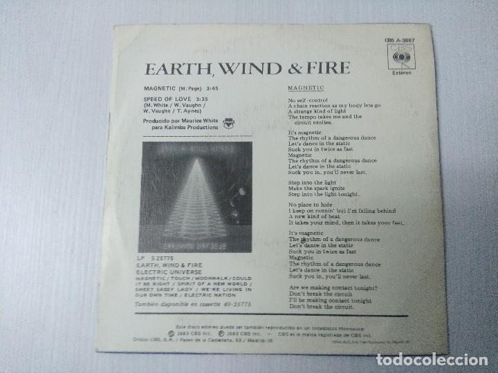 Discos de vinilo: EARTH WIND & FIRE/MAGNETIC/SINGLE PROMOCIONAL. - Foto 3
