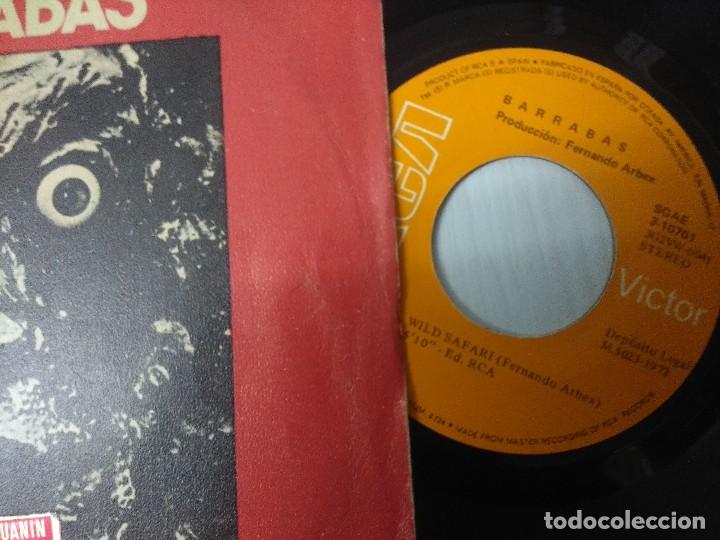 Discos de vinilo: BARRABAS/WILD SAFARI/SINGLE. - Foto 2