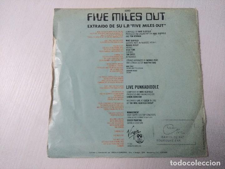 Discos de vinilo: MIKE OLDFIELD/FIVE MILES OUT/SINGLE. - Foto 3