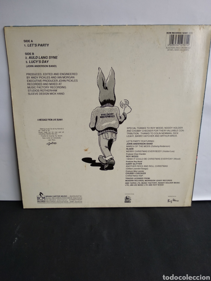 Discos de vinilo: *JIVE BUNNY, BCM, GERMANY A4 - Foto 2