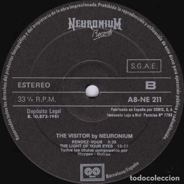 Discos de vinilo: Neuronium &ndash; The Visitor-SPAIN-1981-LP - Foto 4