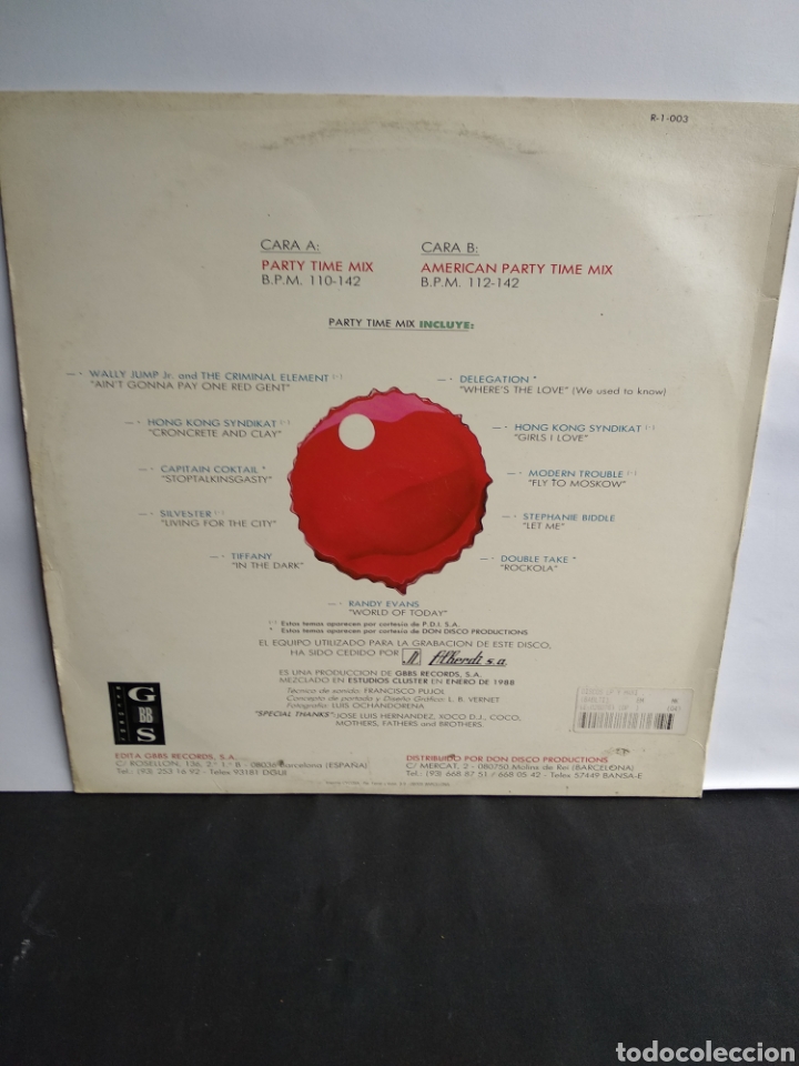 Discos de vinilo: *FERNANDISCO, PARTY TIME MIX, 1987. LA.1 - Foto 2