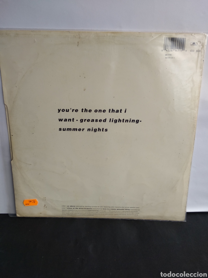 Discos de vinilo: *THE GREASE MEGAMIX, POLYDOR, 1990. A1 - Foto 2