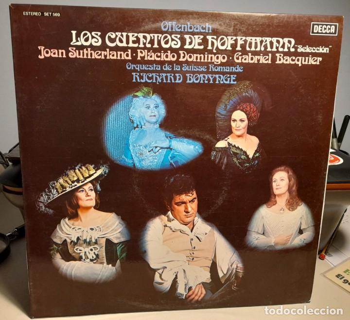 Discos de vinilo: LP LOS CUENTOS DE HOFFMANN ( JOAN SUTHERLAND & PLACIDO DOMINGO ) - Foto 1