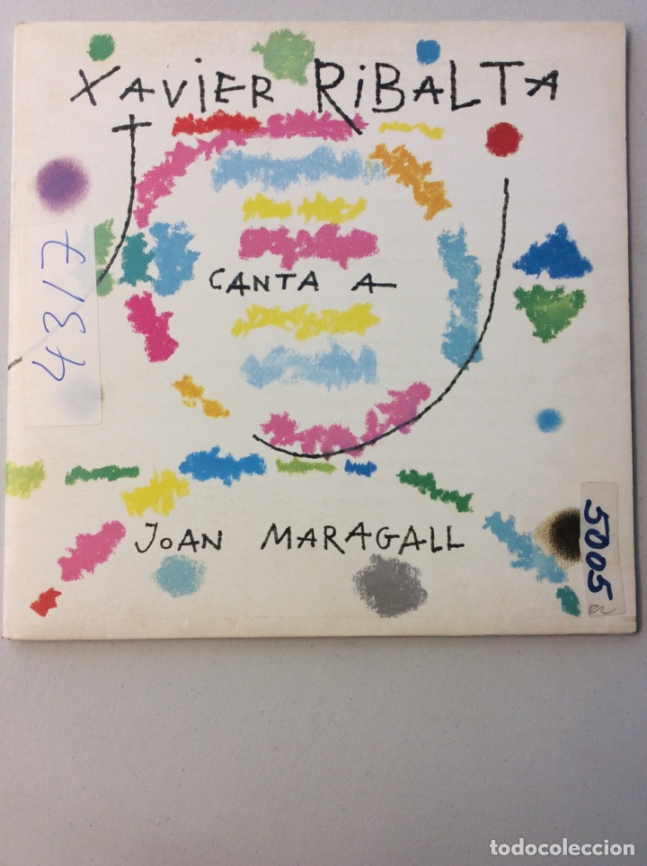 Discos de vinilo: Xavier Ribalta. Canta a Joan Maragall. - Foto 1