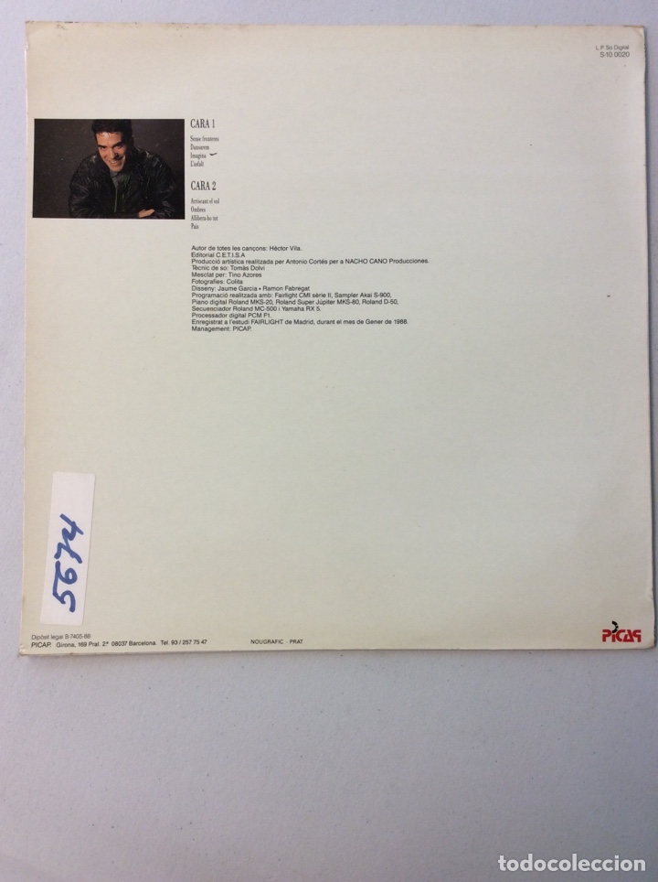 Discos de vinilo: H&egrave;ctor Vila. Sense fronteres. - Foto 2