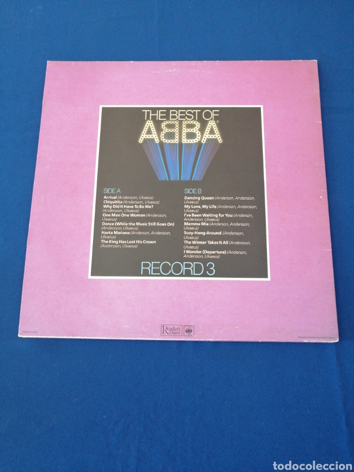 Discos de vinilo: ABBA RECORD 3 (MADEN IN ENGLAND) - Foto 2