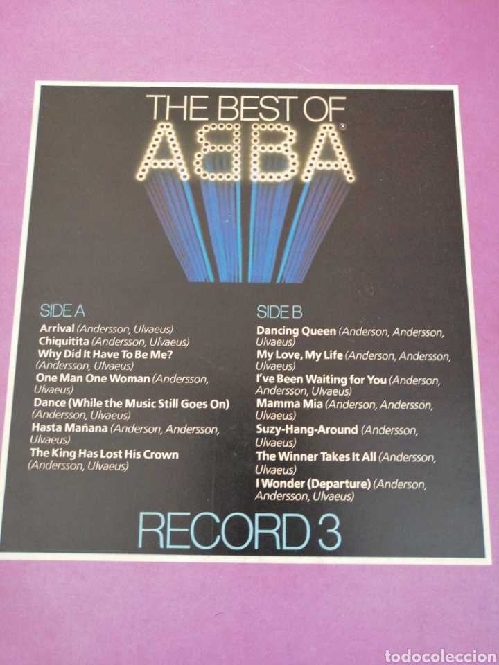 Discos de vinilo: ABBA RECORD 3 (MADEN IN ENGLAND) - Foto 3