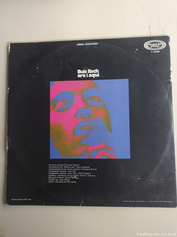 Discos de vinilo: LP Llu&iacute;s Llach - Foto 2
