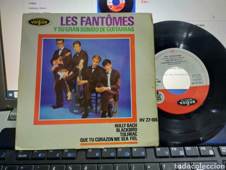 Dischi in vinile: Les fantomes ep hully Bach + 3 Espa&ntilde;a 1963 escuchado