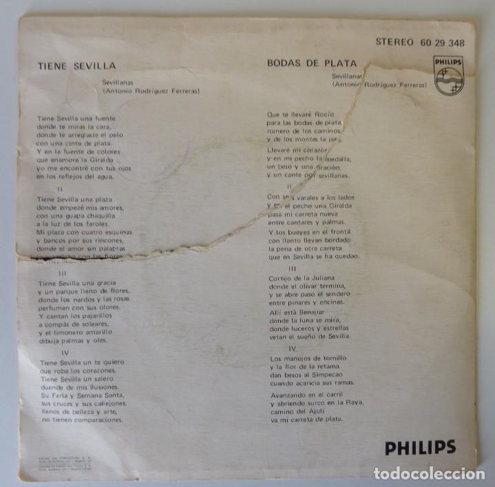 Discos de vinilo: SOLERA // TIENE SEVILLA // 1976 // SINGLE - Foto 2