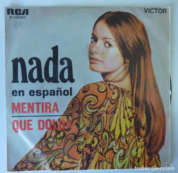 Discos de vinilo: NADA // MENTIRA // 1970 // SINGLE - Foto 1