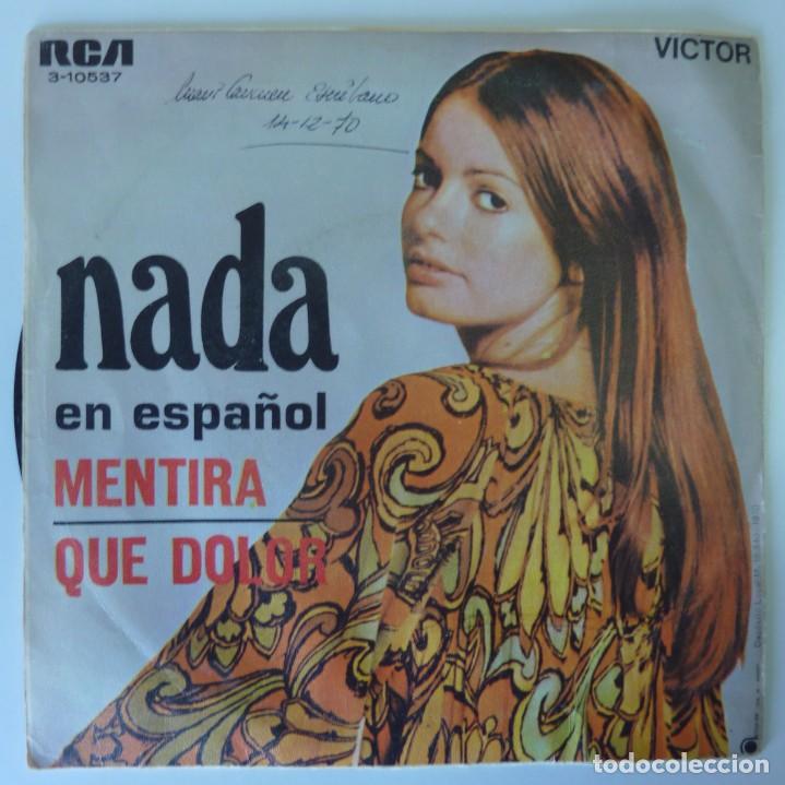Discos de vinilo: NADA // MENTIRA // 1970 // SINGLE - Foto 2