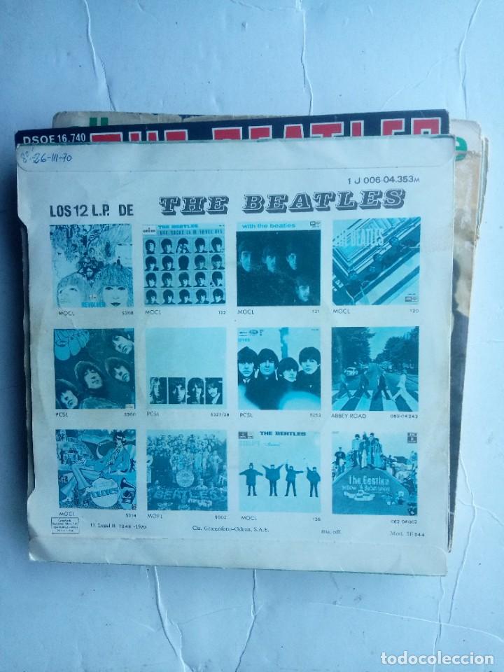 Discos de vinilo: singles de beatles let it be y i&acute;m the walrus - Foto 2