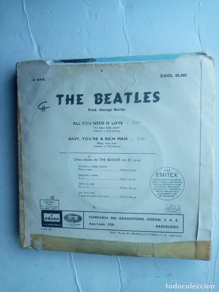 Discos de vinilo: singles de beatles let it be y i&acute;m the walrus - Foto 4