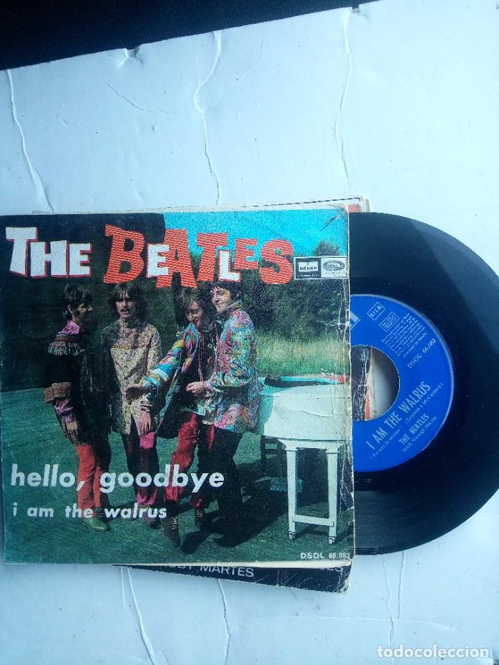 Discos de vinilo: singles de beatles let it be y i&acute;m the walrus - Foto 5
