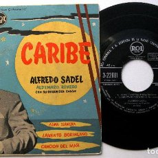 Discos de vinilo: ALFREDO SADEL Y ALDEMARO ROMERO CON SU ORQUESTA SALÓN - CARIBE / ALMA LLANERA +2 - EP RCA 1958 BPY. Lote 312133323