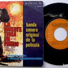 Discos de vinilo: ENNIO MORRICONE - LA MUERTE TENÍA UN PRECIO +3 - EP RCA VICTOR 1966 REEDICIÓN BPY. Lote 312137118