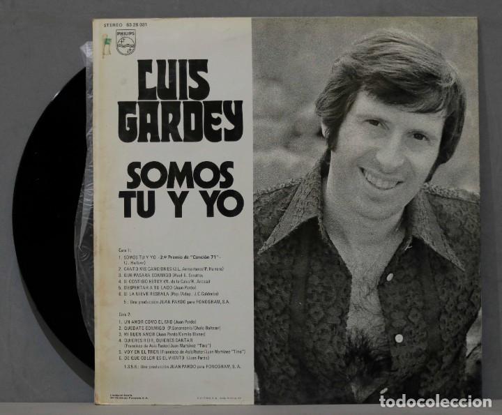 Discos de vinilo: LP. LUIS GARDEY. SOMOS TU Y YO - Foto 2