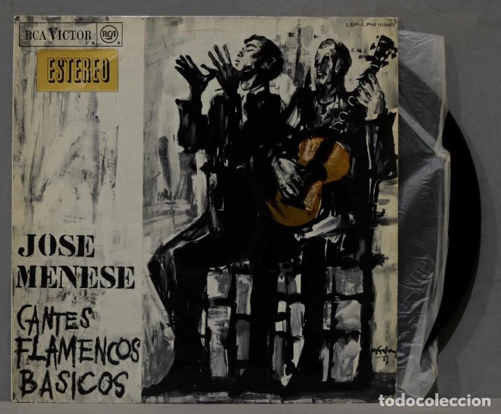 Discos de vinilo: LP. JOSE MENESE. CANTES FLAMENCOS B&Aacute;SICOS - Foto 1