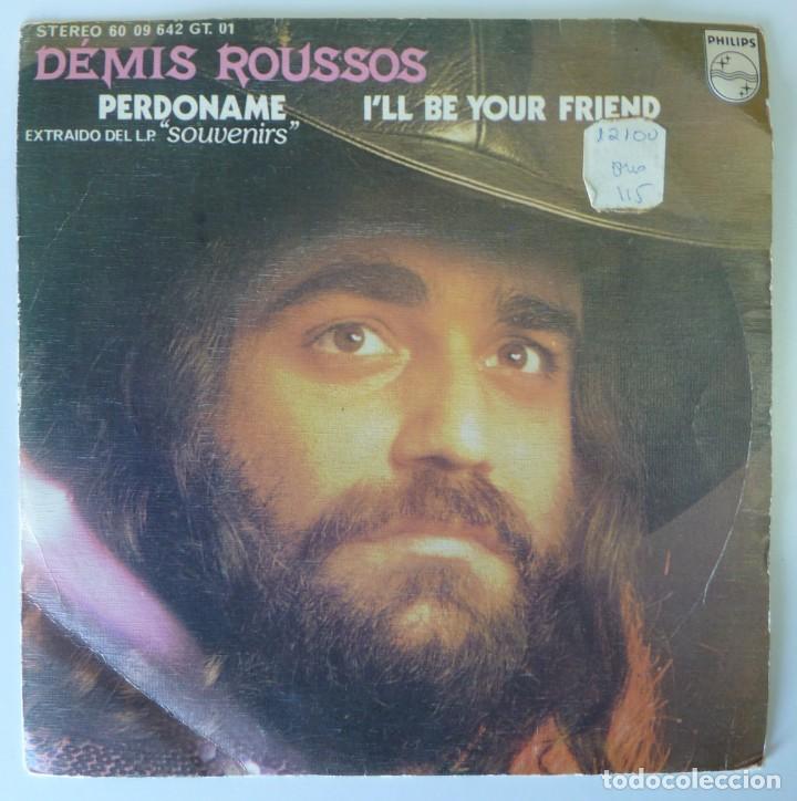 Discos de vinilo: DEMIS ROUSSOS // PERDONAME // 1975 // SINGLE - Foto 1