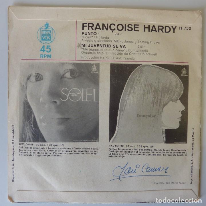 Discos de vinilo: FRAN&Ccedil;OISE HARDY // PUNTO // 1971 // SINGLE - Foto 2