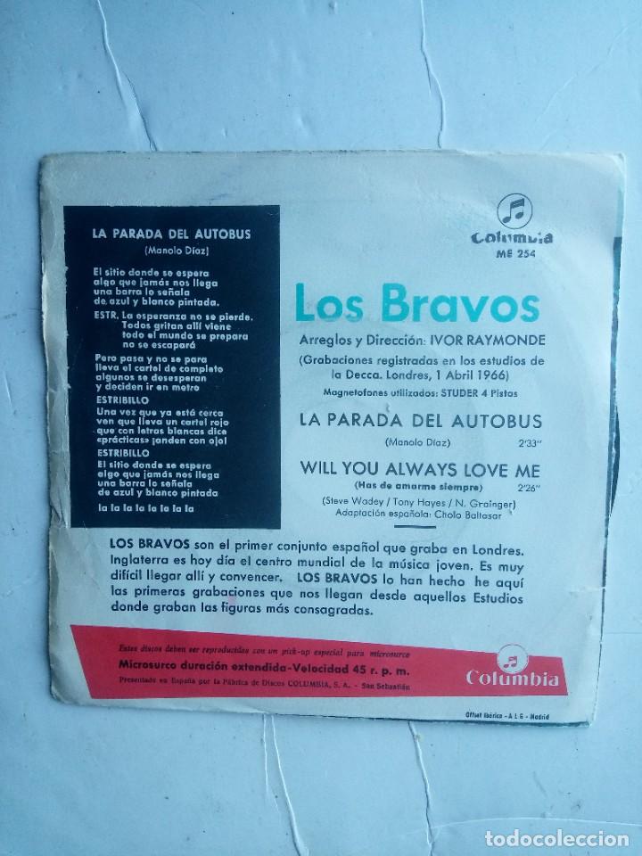 Discos de vinilo: los bravos la parada del autobus single 7&rdquo; 1966 - Foto 2