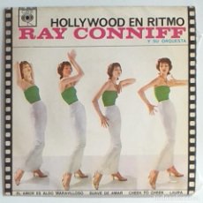 Discos de vinilo: HOLLYWOOD EN RITMO. RAY CONNIFF Y SU ORQUESTA. VINILO. CBS AGS 20.104. Lote 312198613