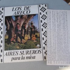 Discos de vinilo: LOS DE ARECO-AIRES SUREROS PARA LA MISA-ARGENTINA 1975-DIFICIL