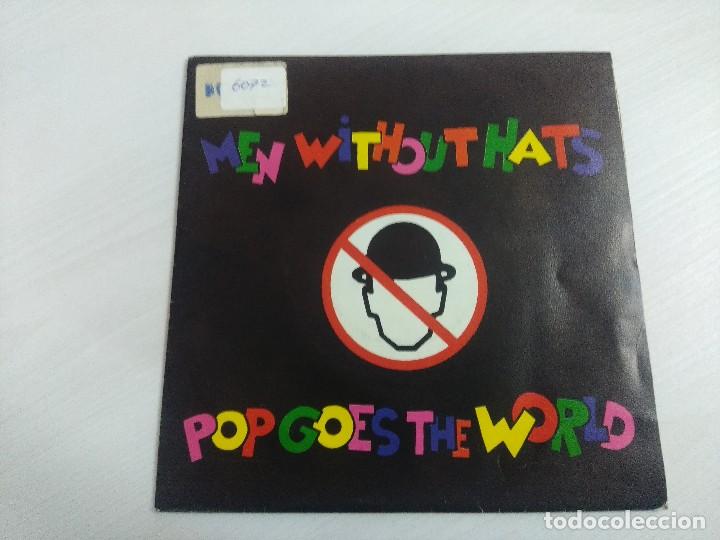 Discos de vinilo: MEN WITHOUT HATS/POP GOES THE WORLD/SINGLE. - Foto 1