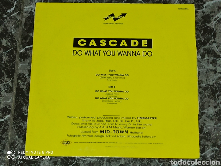 Discos de vinilo: Cascade - Do What You Wanna Do (12&rdquo;) - Foto 2