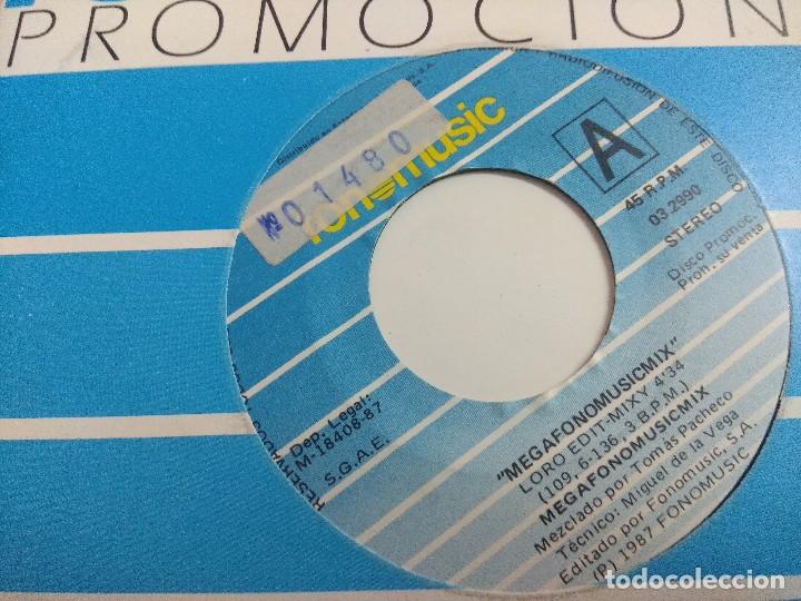 Discos de vinilo: MEGAFONOMUSICMIX/LORO EDIT/SINGLE PROMOCIONAL. - Foto 2